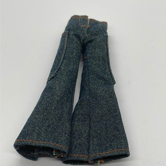 Bratz Boyz Doll Denim Blue Jeans Wide Bell Bottom SIde Pockets - Picture 4 of 6